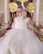 Maria Christening Gown With Bonnet - 1001 LF