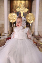 Maria Christening Gown With Bonnet - 1001 LF