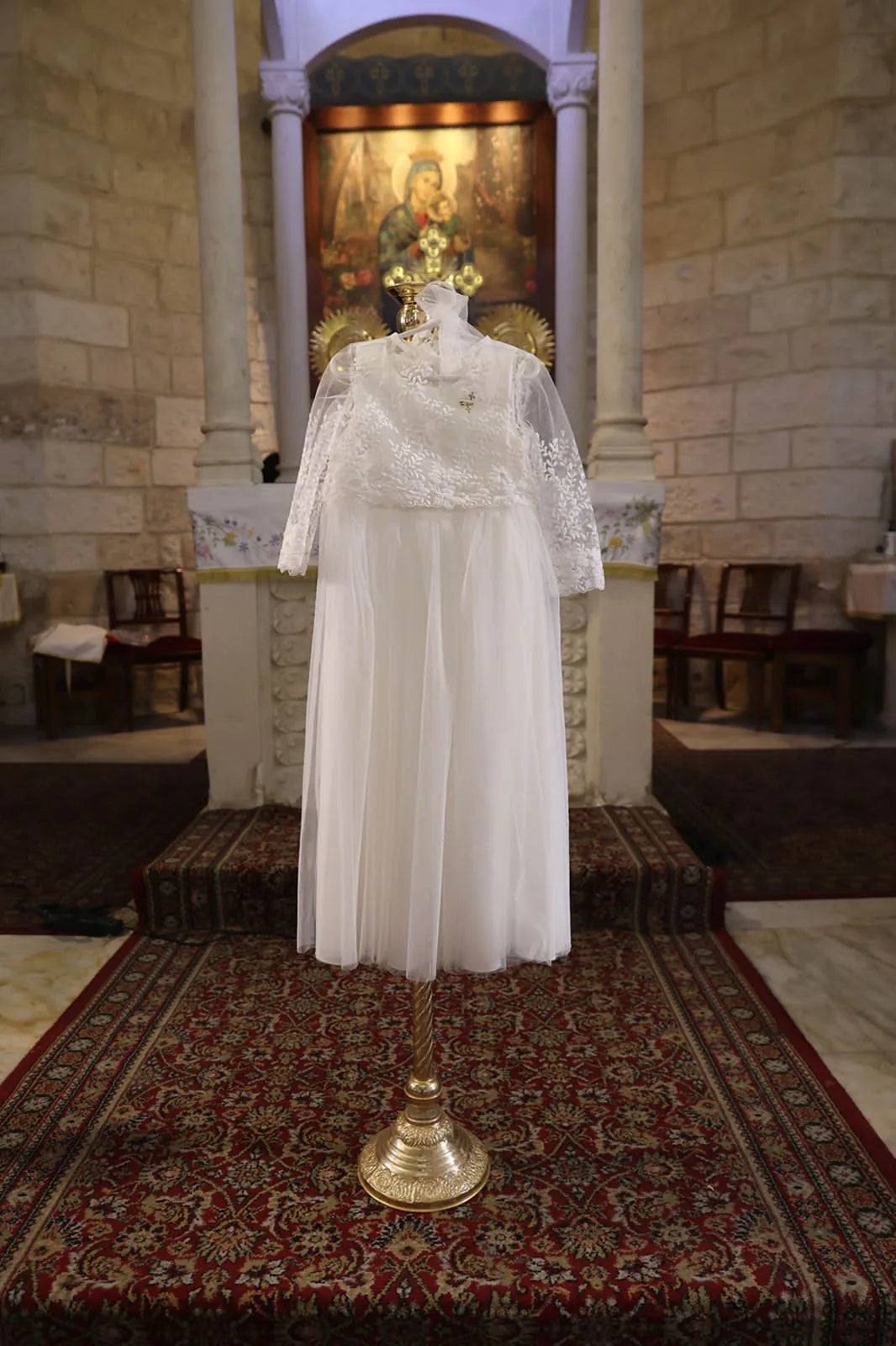 Maria Christening Gown With Bonnet - 1001 LF