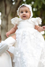 Lea Christening Gown With Bonnet - 1002 LF