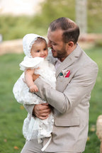 Lea Christening Gown With Bonnet - 1002 LF