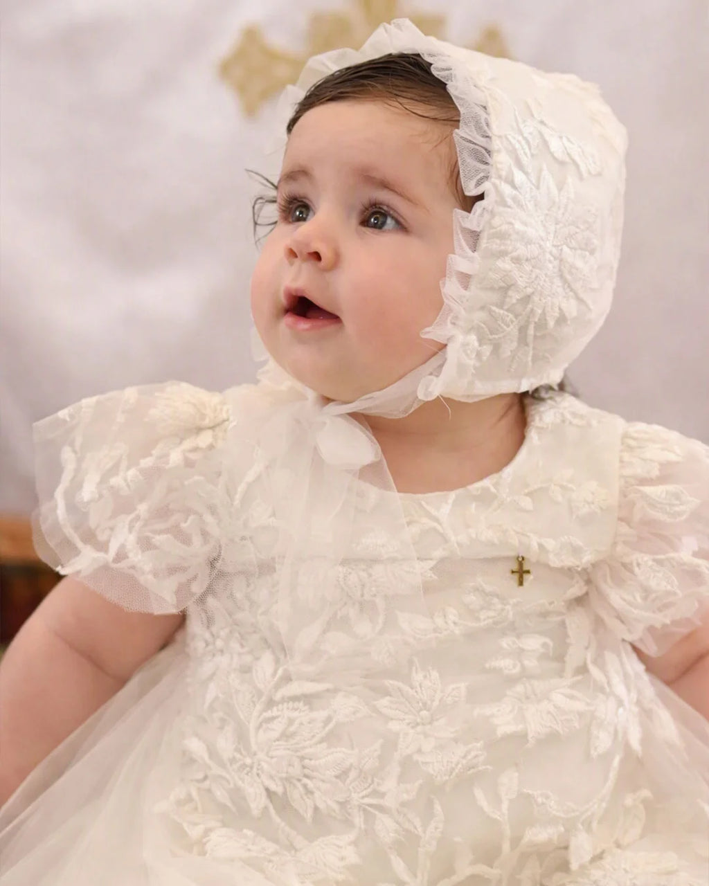 Sofia Christening Gown With Bonnet - 1003 LF