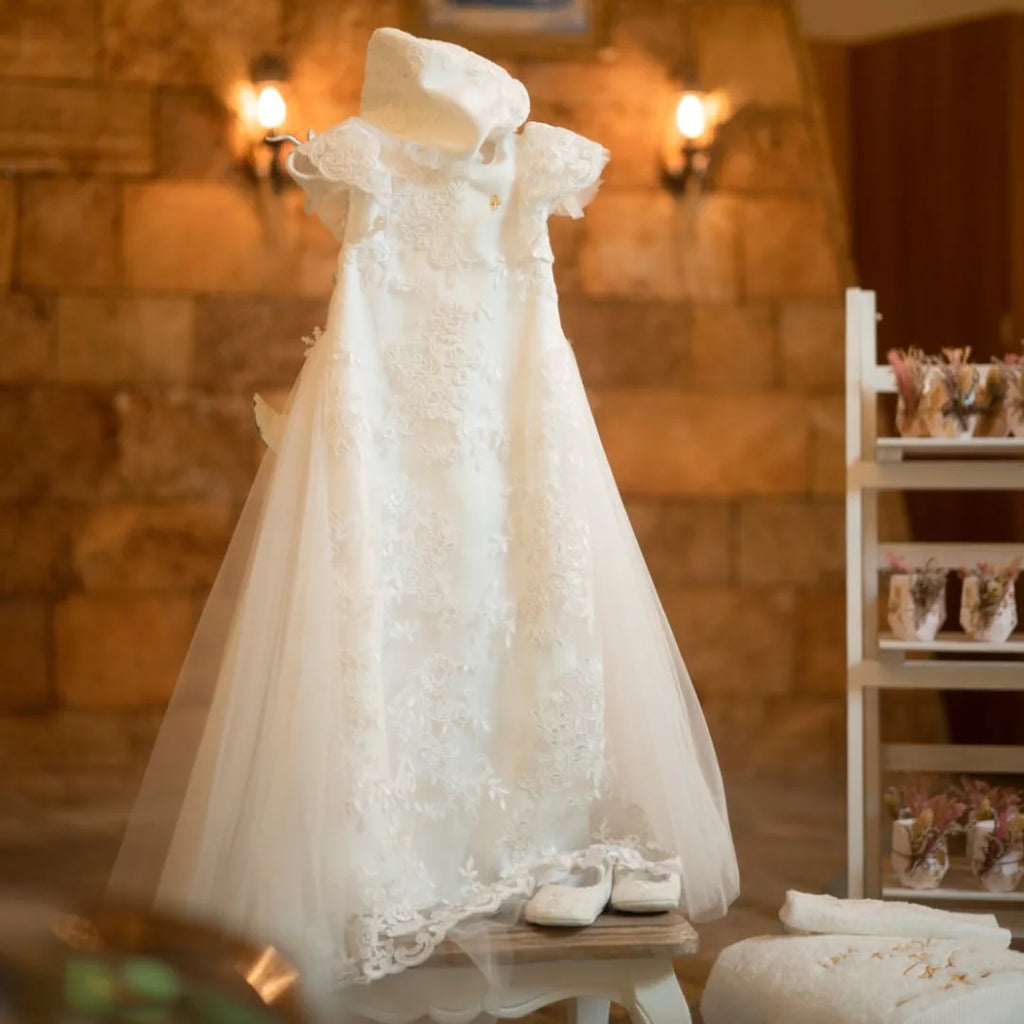 Sofia Christening Gown With Bonnet - 1003 LF