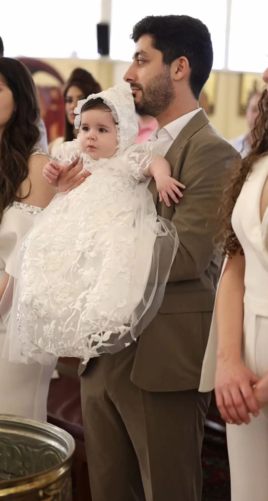 Sofia Christening Gown With Bonnet - 1003 LF