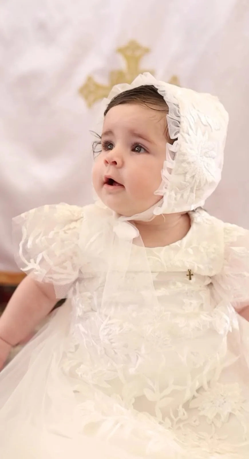 Sofia Christening Gown With Bonnet - 1003 LF