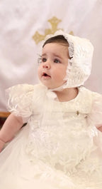 Sofia Christening Gown With Bonnet - 1003 LF