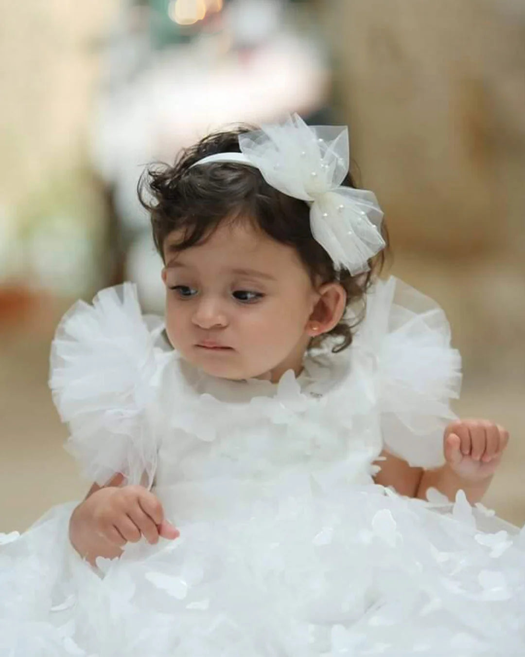 Ella Christening Gown With Bonnet - 1017 LF