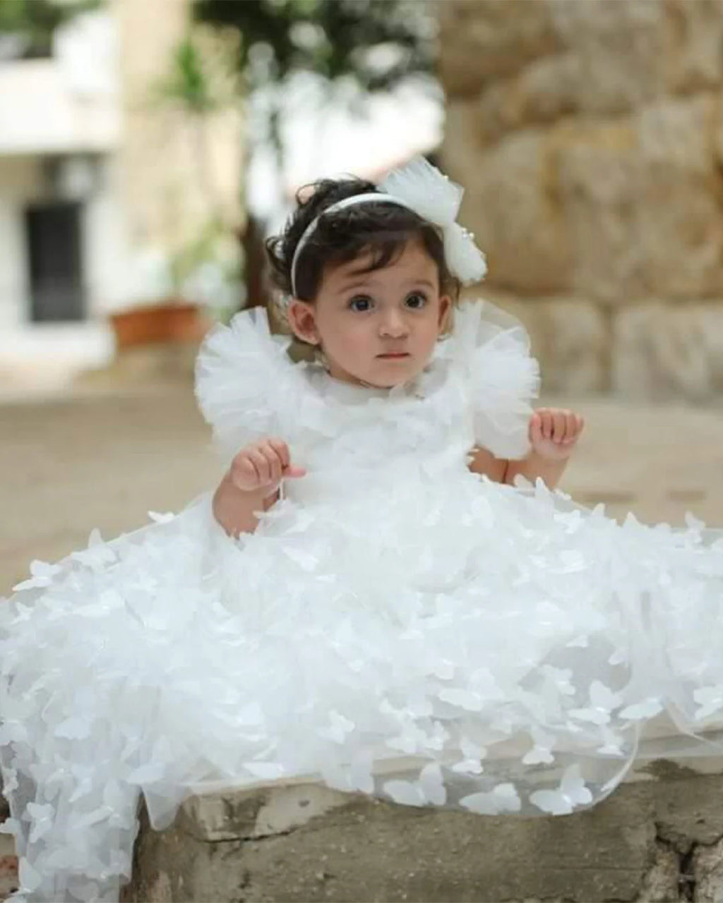Ella Christening Gown With Bonnet - 1017 LF