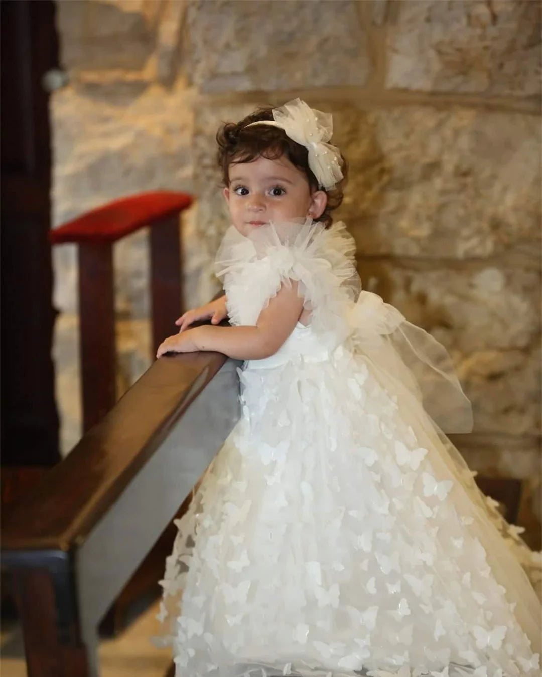 Ella Christening Gown With Bonnet - 1017 LF