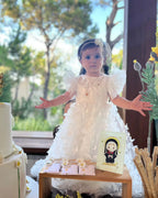 Ella Christening Gown With Bonnet - 1017 LF