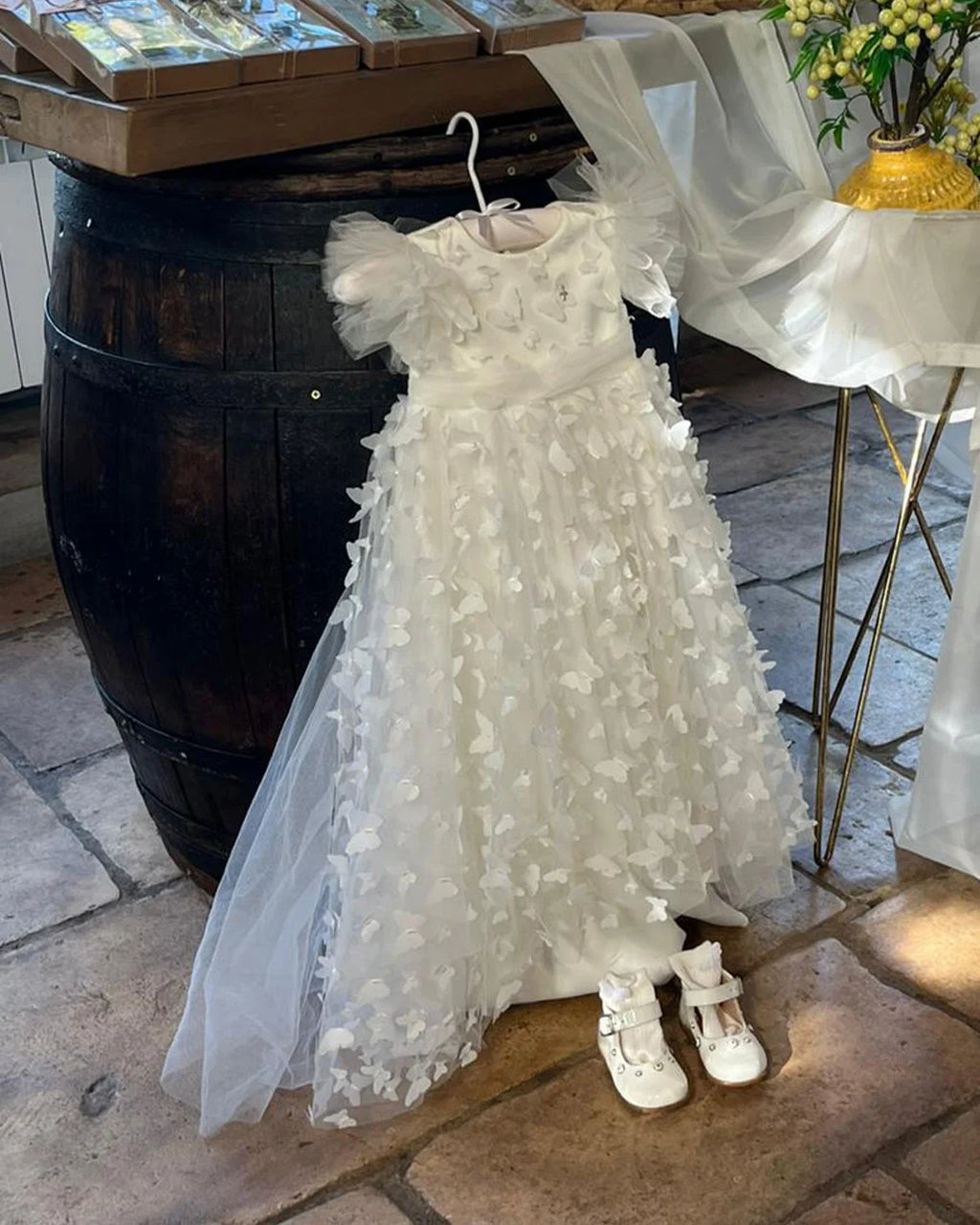 Ella Christening Gown With Bonnet - 1017 LF