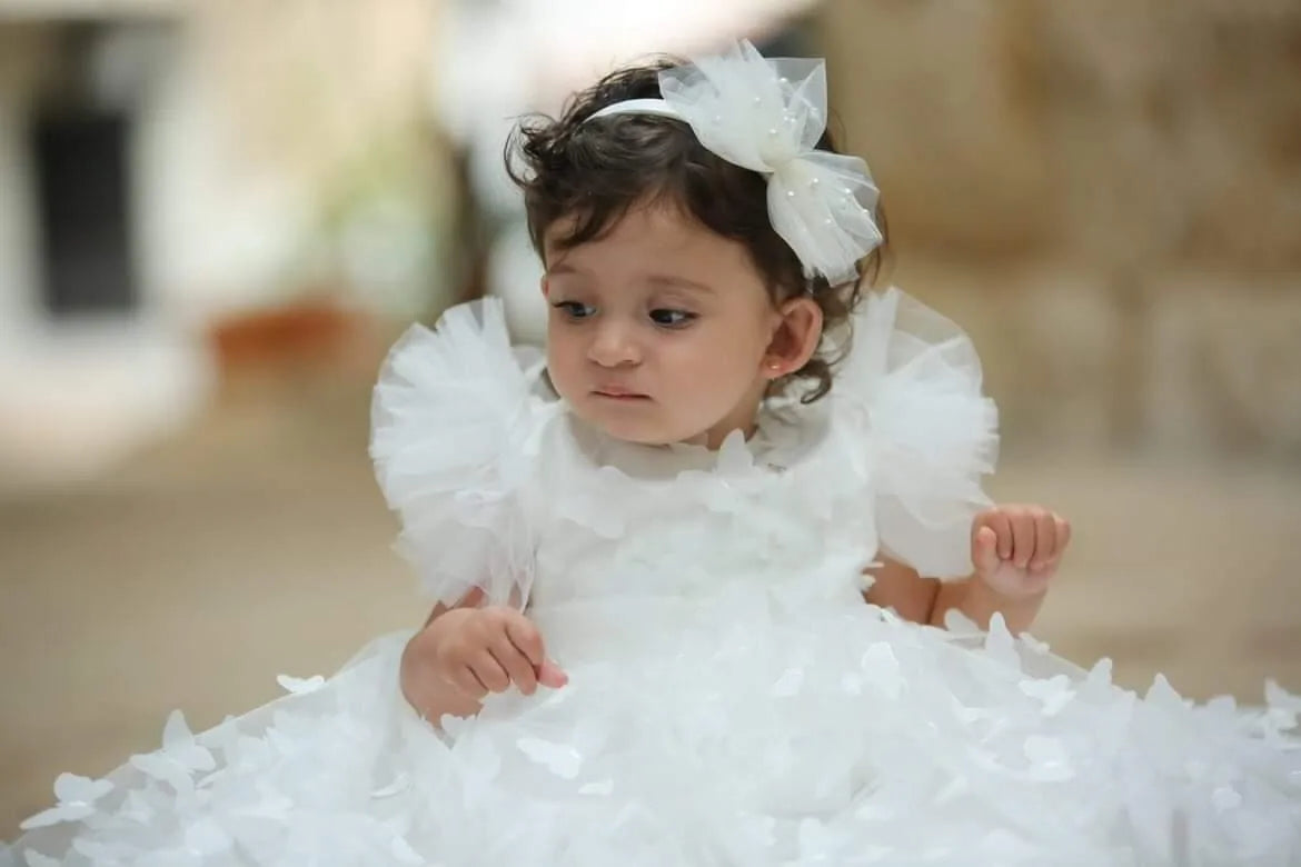 Ella Christening Gown With Bonnet - 1017 LF