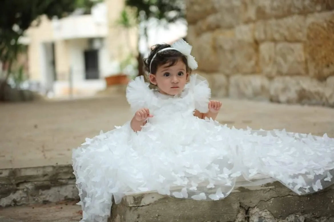 Ella Christening Gown With Bonnet - 1017 LF