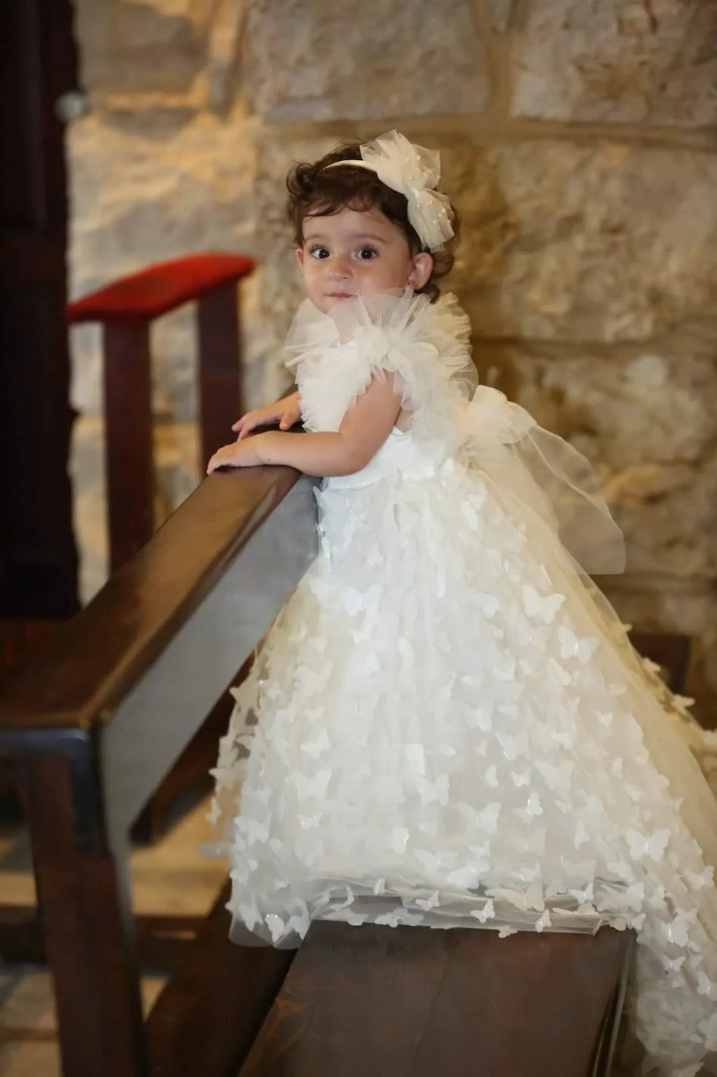 Ella Christening Gown With Bonnet - 1017 LF