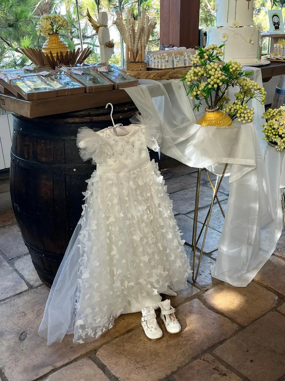 Ella Christening Gown With Bonnet - 1017 LF