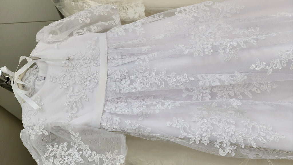 Mia Christening Gown With Bonnet - 1022 LF