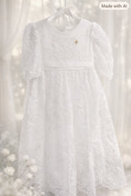 Mia Christening Gown With Bonnet - 1022 LF
