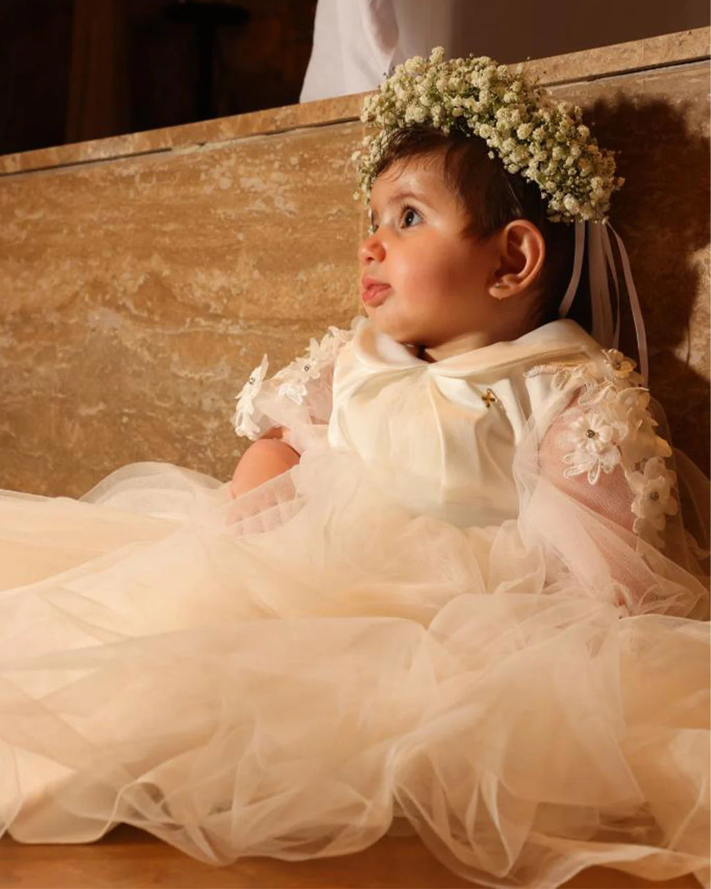 Emma Christening Gown With Bonnet - 1023 LF