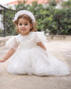 Chloe Christening Gown With Bonnet - 1024 LF