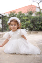 Chloe Christening Gown With Bonnet - 1024 LF
