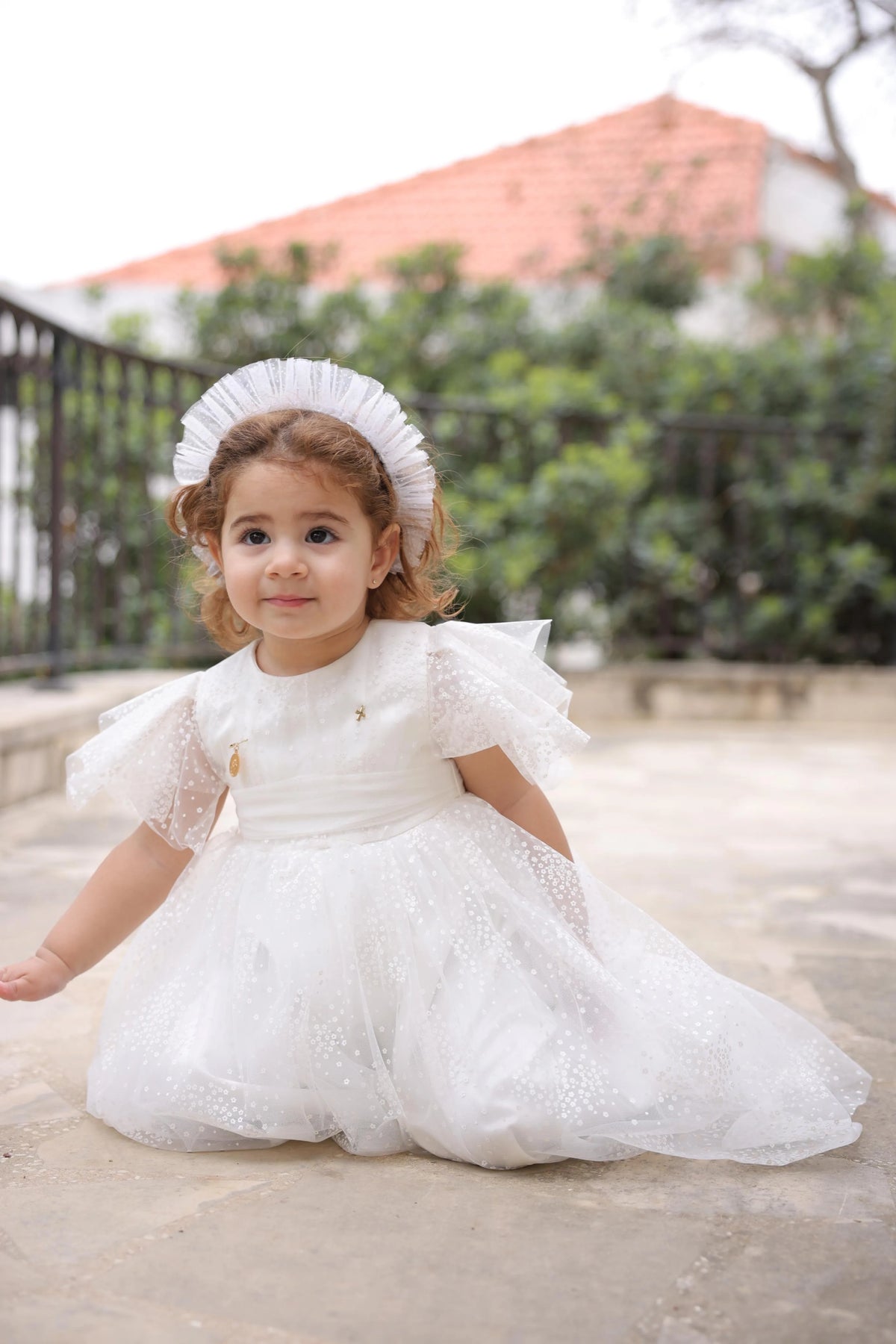 Chloe Christening Gown With Bonnet - 1024 LF