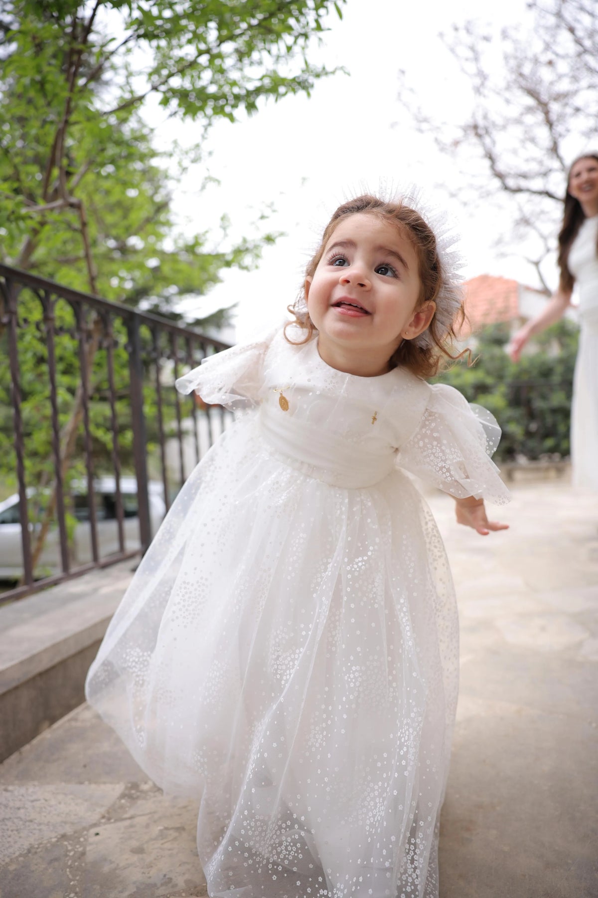 Chloe Christening Gown With Bonnet - 1024 LF
