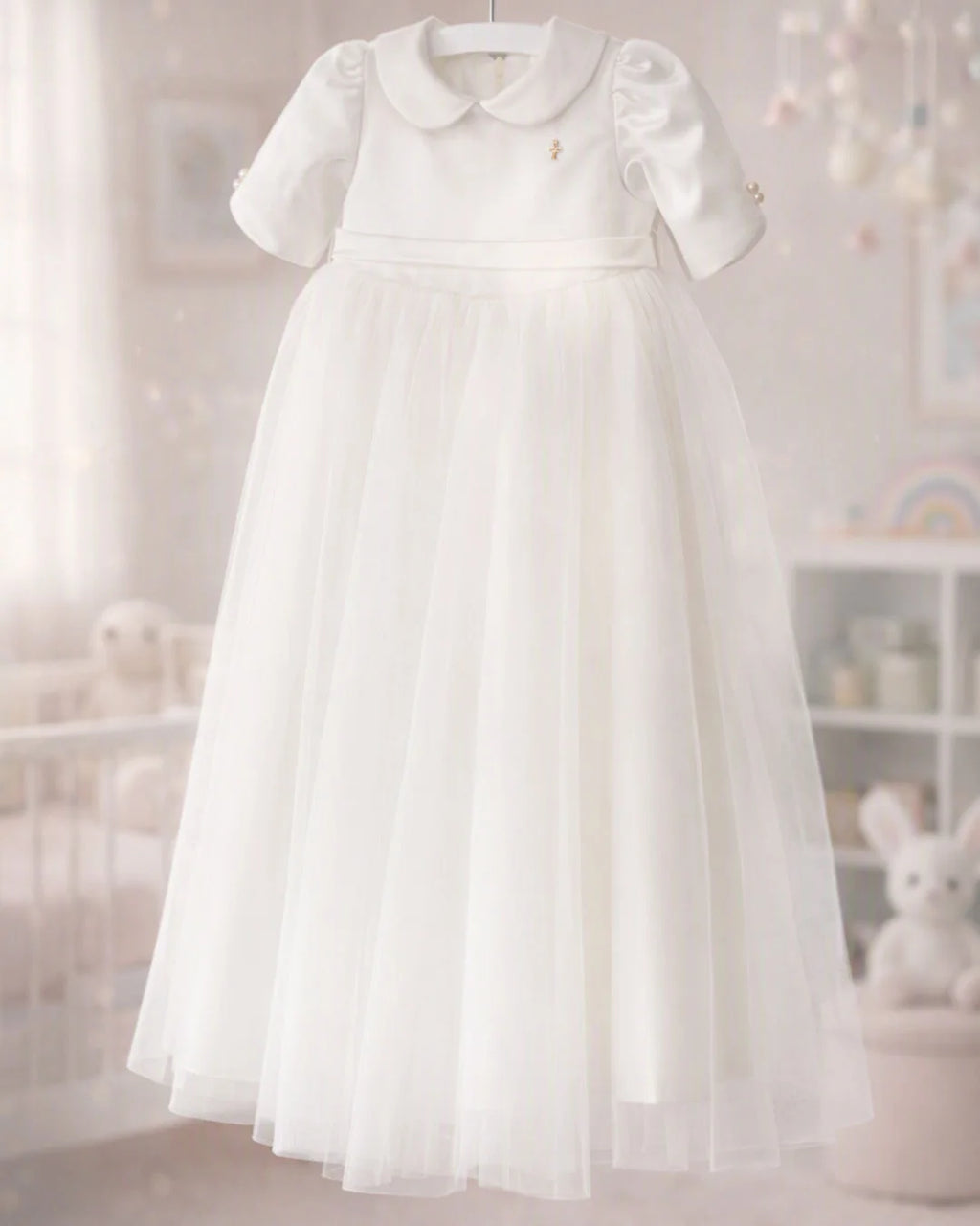Lily Christening Gown With Bonnet - 1027 LF