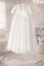 Lily Christening Gown With Bonnet - 1027 LF