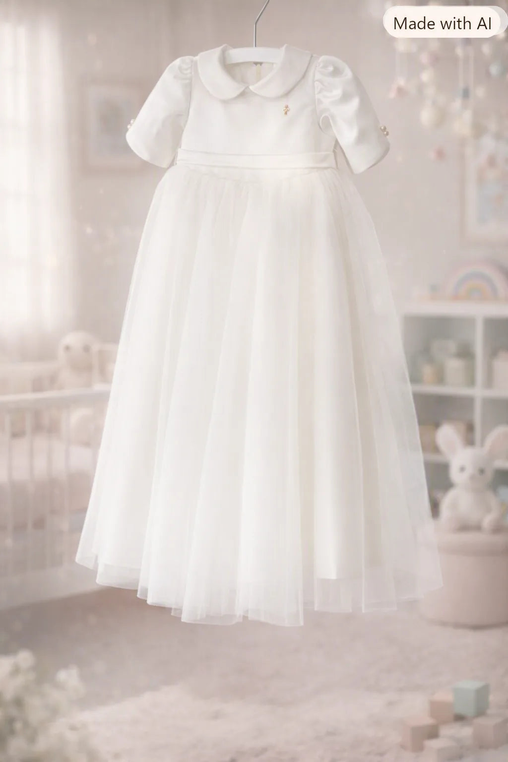 Lily Christening Gown With Bonnet - 1027 LF