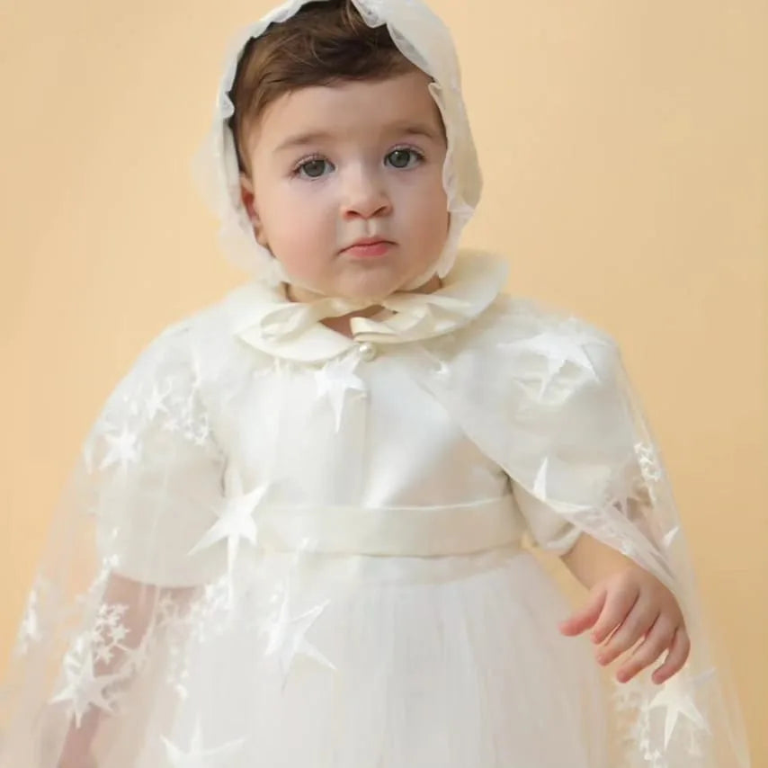 Lily Christening Gown With Bonnet - 1027 LF