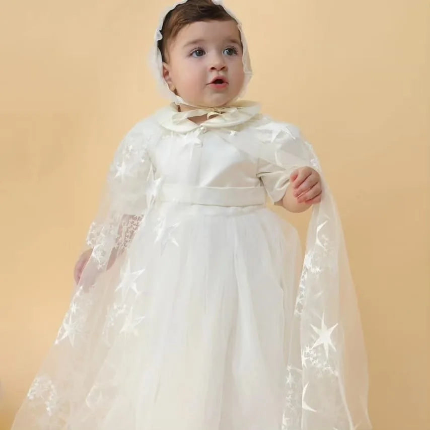 Lily Christening Gown With Bonnet - 1027 LF
