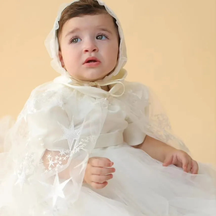 Lily Christening Gown With Bonnet - 1027 LF
