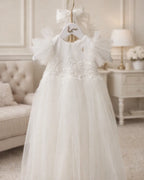 Grace Christening Gown With Bonnet - 1028 LF