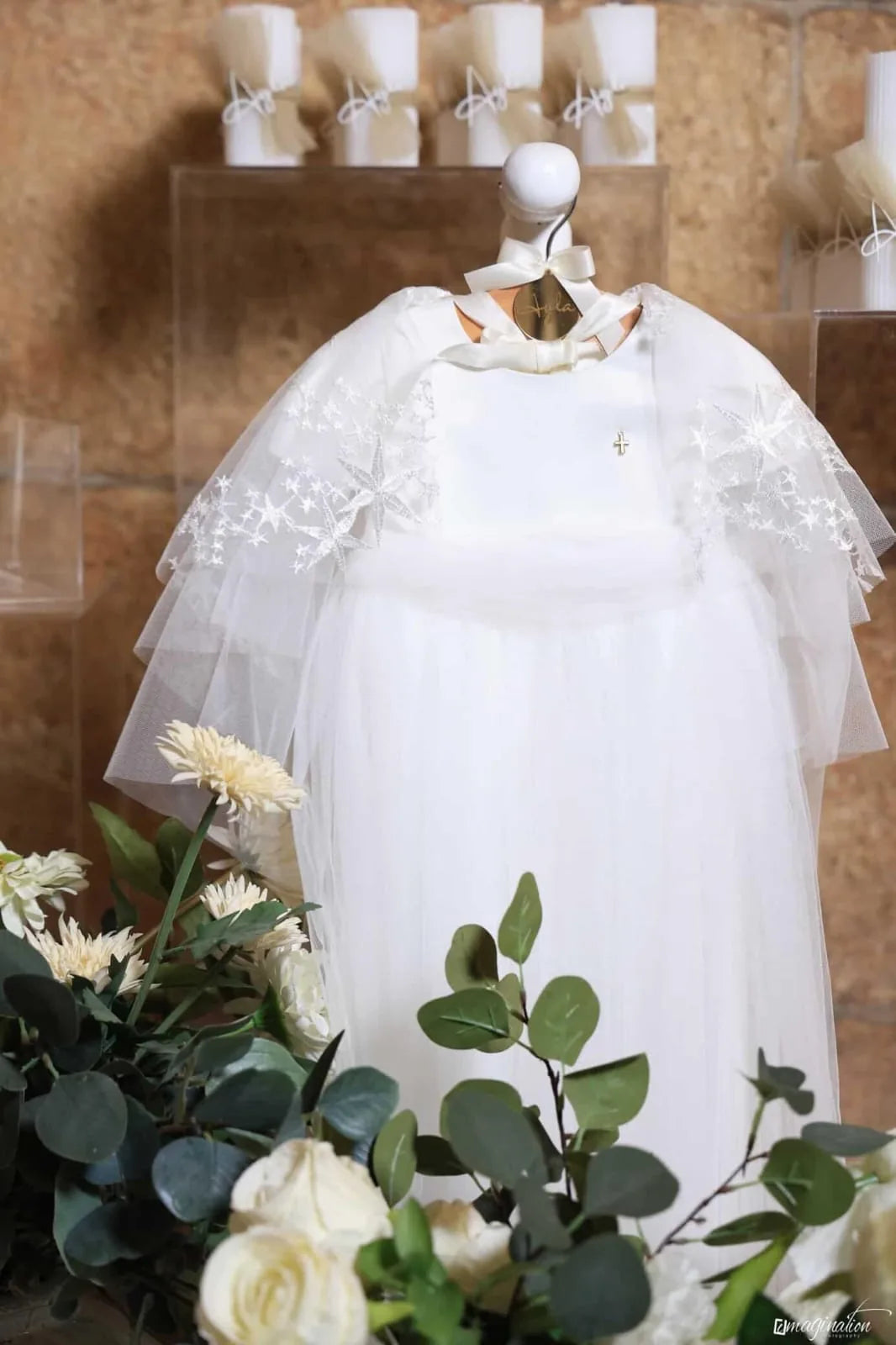 Grace Christening Gown With Bonnet - 1028 LF