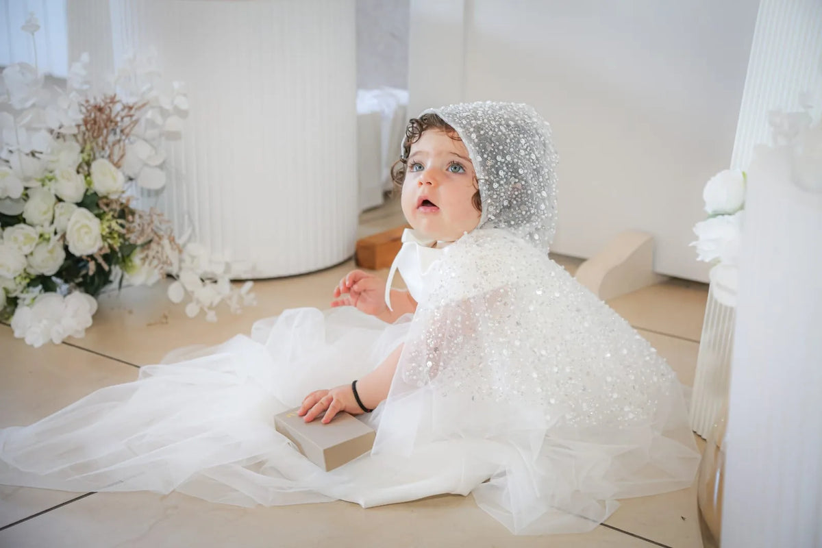 Flo Christening Gown With Bonnet - 1043 LF