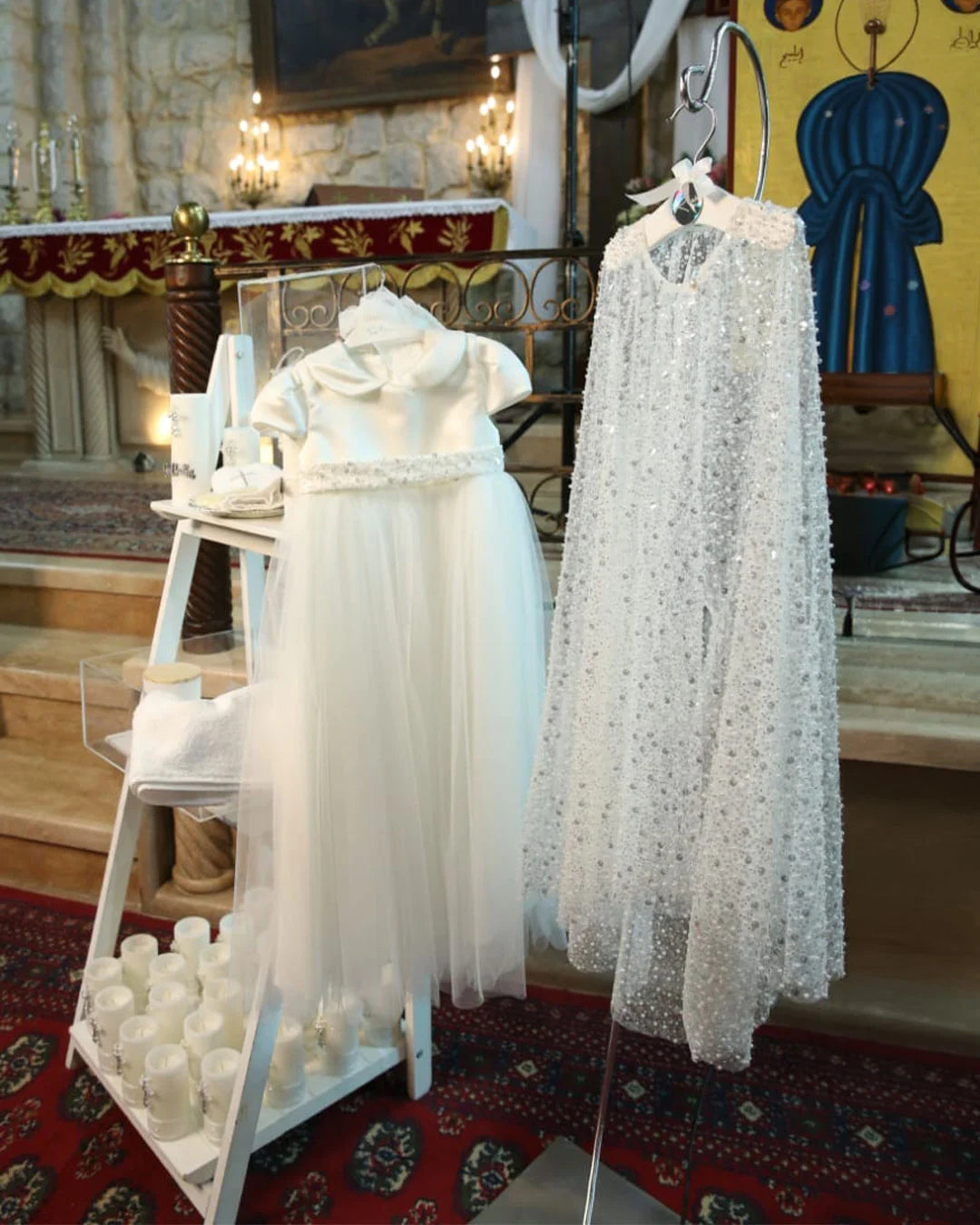 Sandra Christening Gown With Bonnet - 1044 LF