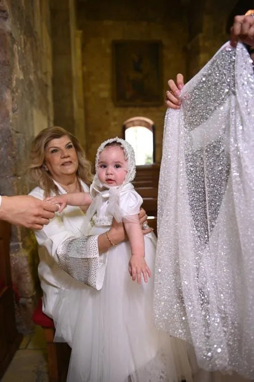 Sandra Christening Gown With Bonnet - 1044 LF