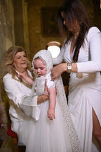 Sandra Christening Gown With Bonnet - 1044 LF