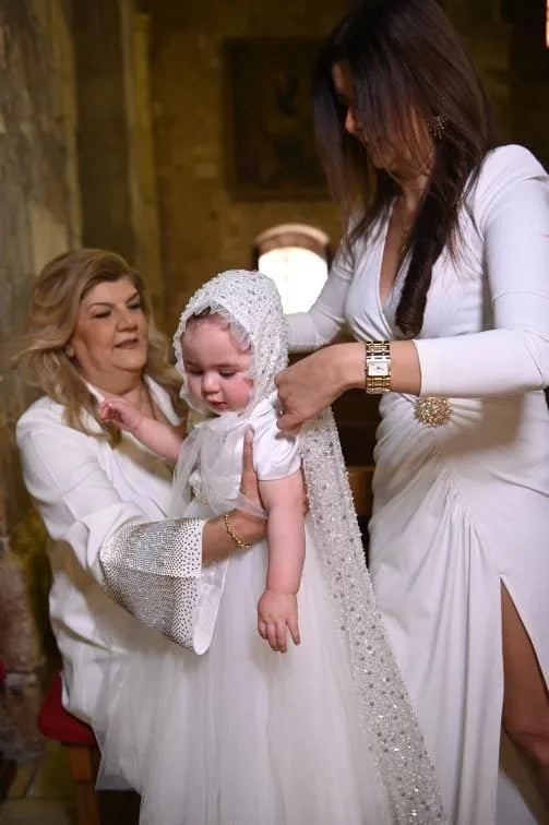Sandra Christening Gown With Bonnet - 1044 LF