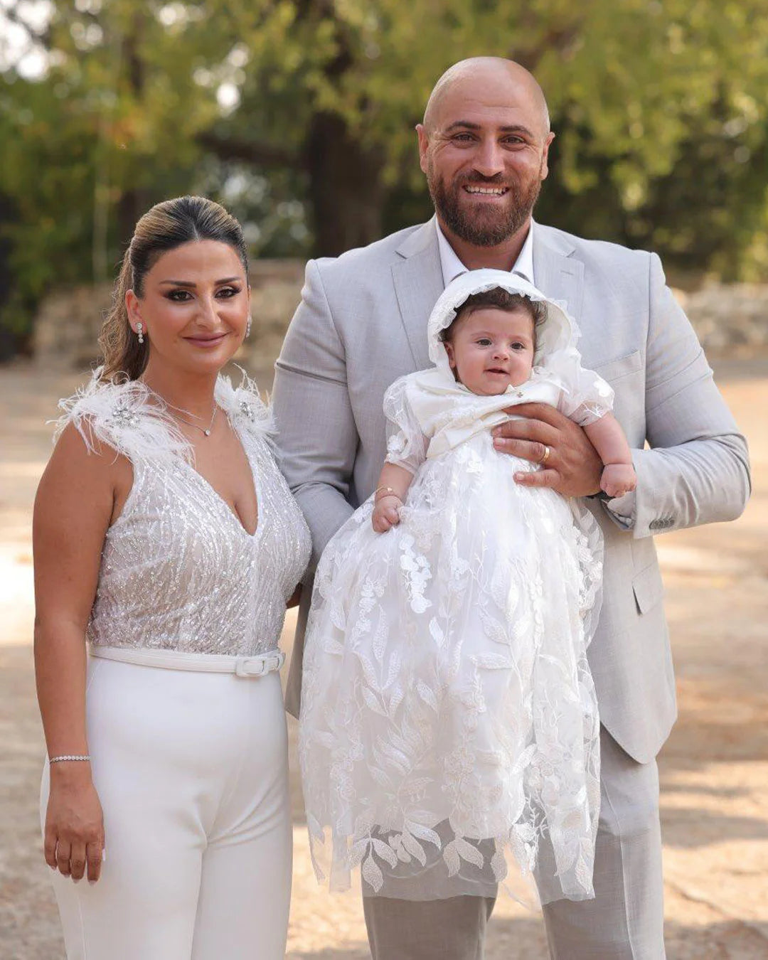 Michele Christening Gown With Bonnet - 1045 LF