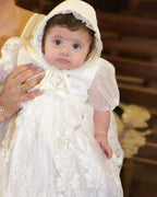 Michele Christening Gown With Bonnet - 1045 LF