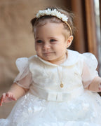 Michele Christening Gown With Bonnet - 1045 LF