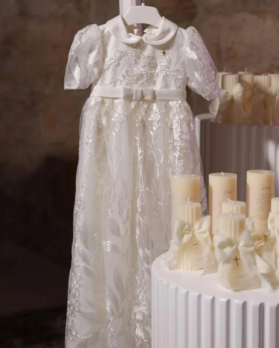 Michele Christening Gown With Bonnet - 1045 LF