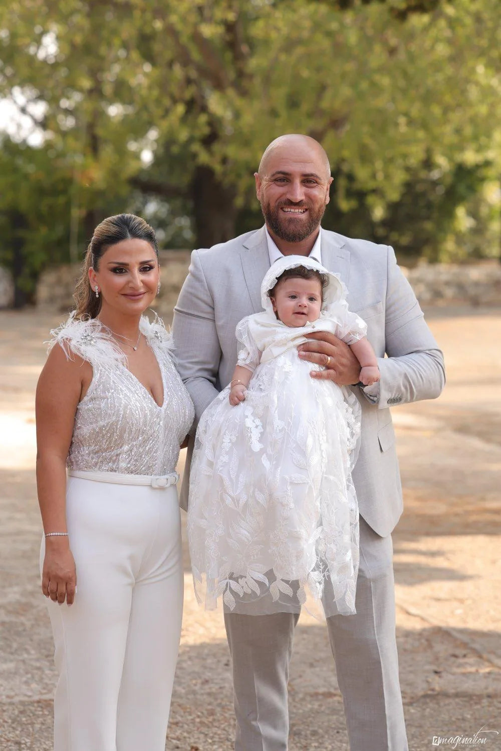Michele Christening Gown With Bonnet - 1045 LF