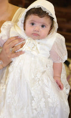 Michele Christening Gown With Bonnet - 1045 LF