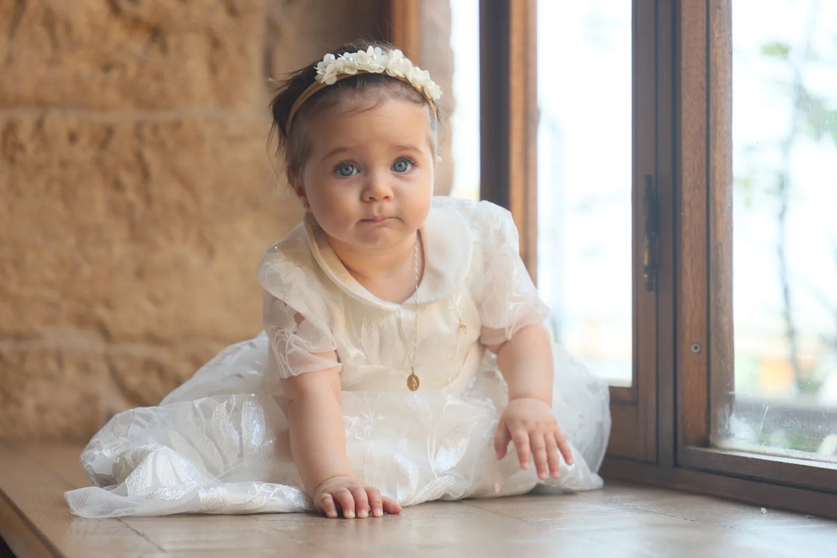 Michele Christening Gown With Bonnet - 1045 LF