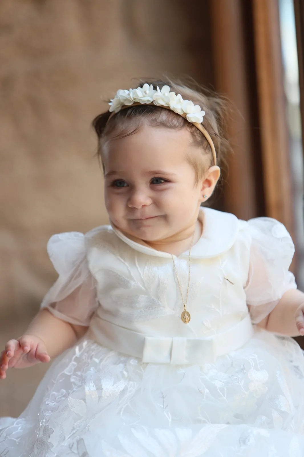 Michele Christening Gown With Bonnet - 1045 LF