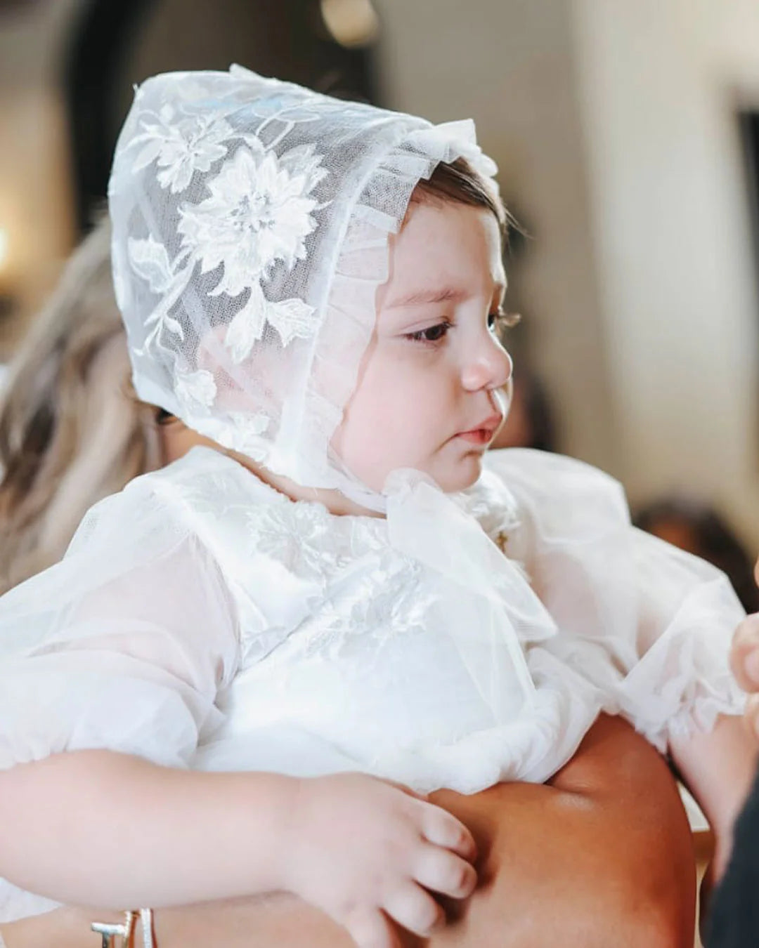 Joanne Christening Gown With Bonnet - 1047 LF