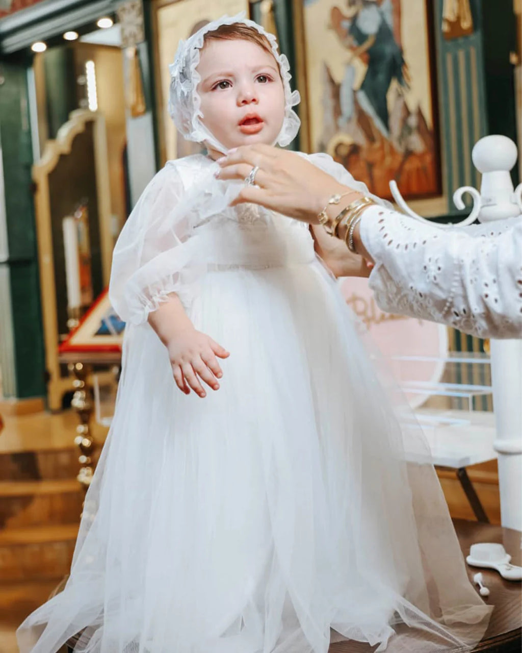 Joanne Christening Gown With Bonnet - 1047 LF