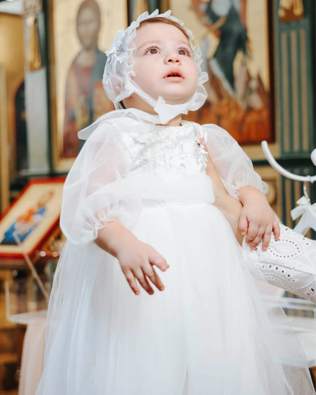 Joanne Christening Gown With Bonnet - 1047 LF